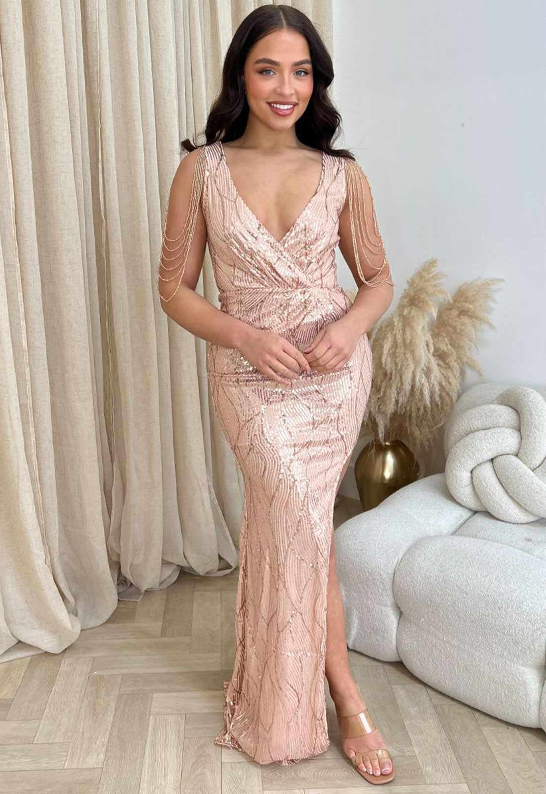 Nazz Collection Rose Gold Escala Dress - Image 3