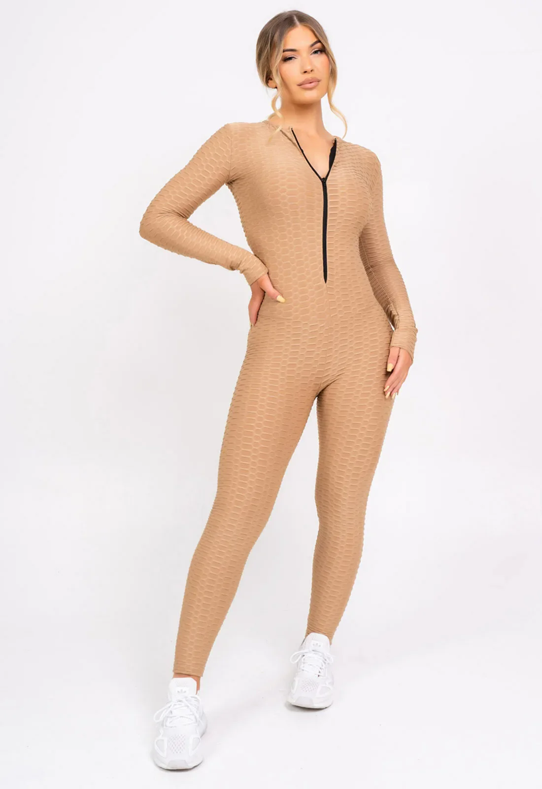Nazz Collection Sand Cali Jumpsuit