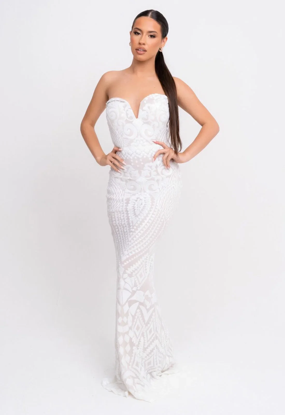 Nazz Collection White Kenza Maxi Dress - Image 4