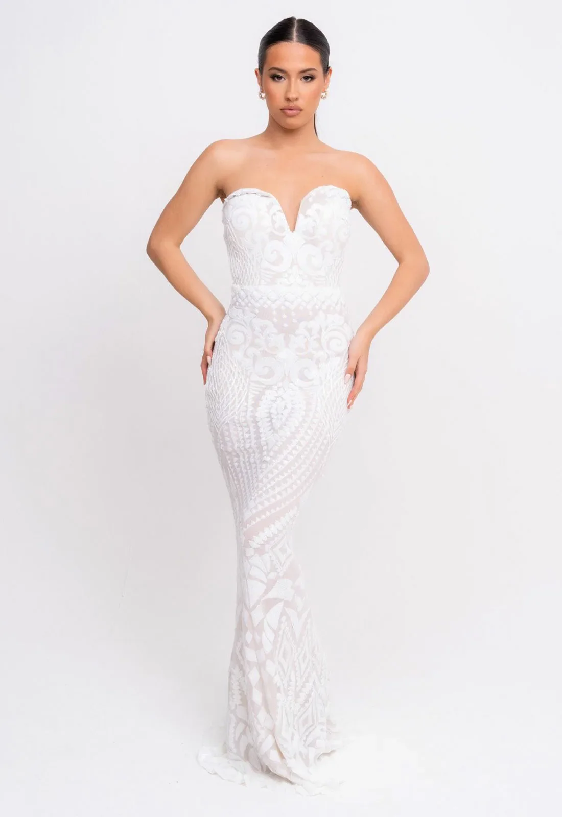 Nazz Collection White Kenza Maxi Dress - Image 5