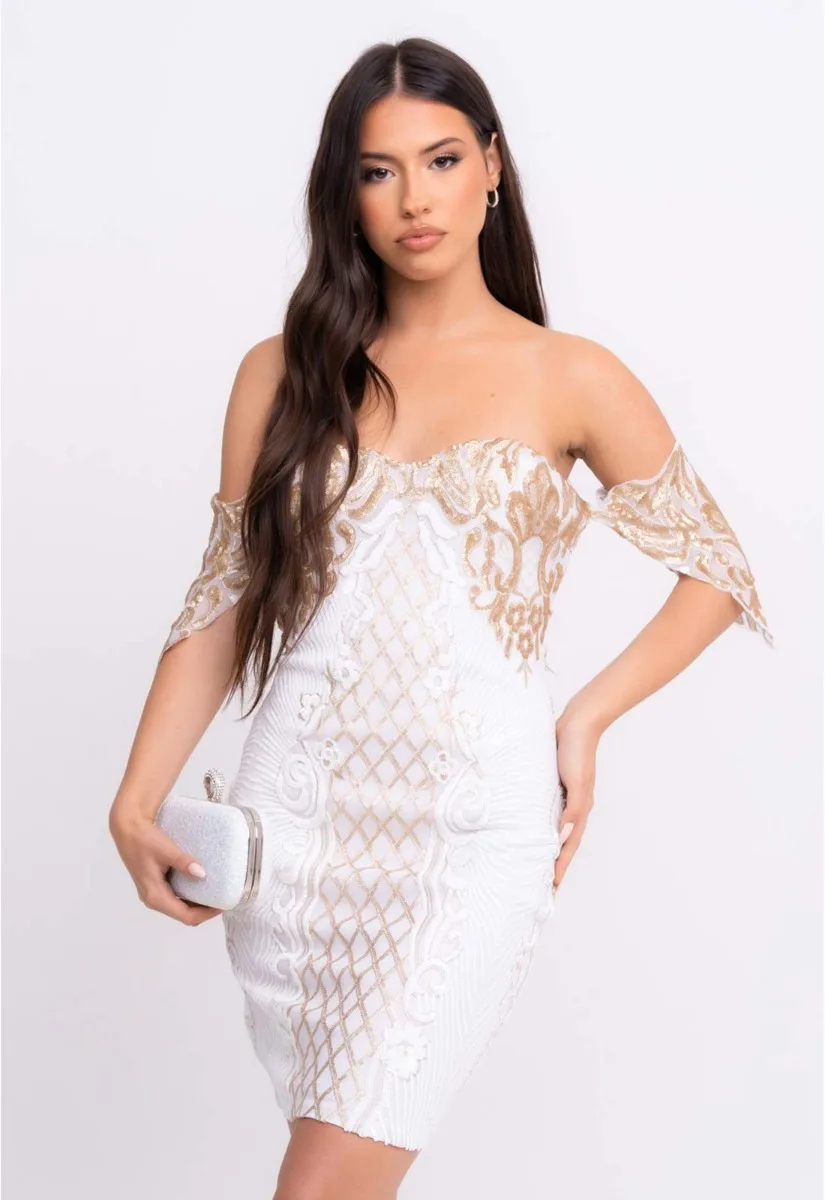 Nazz Collection White Rumour Mini Dress - Image 5