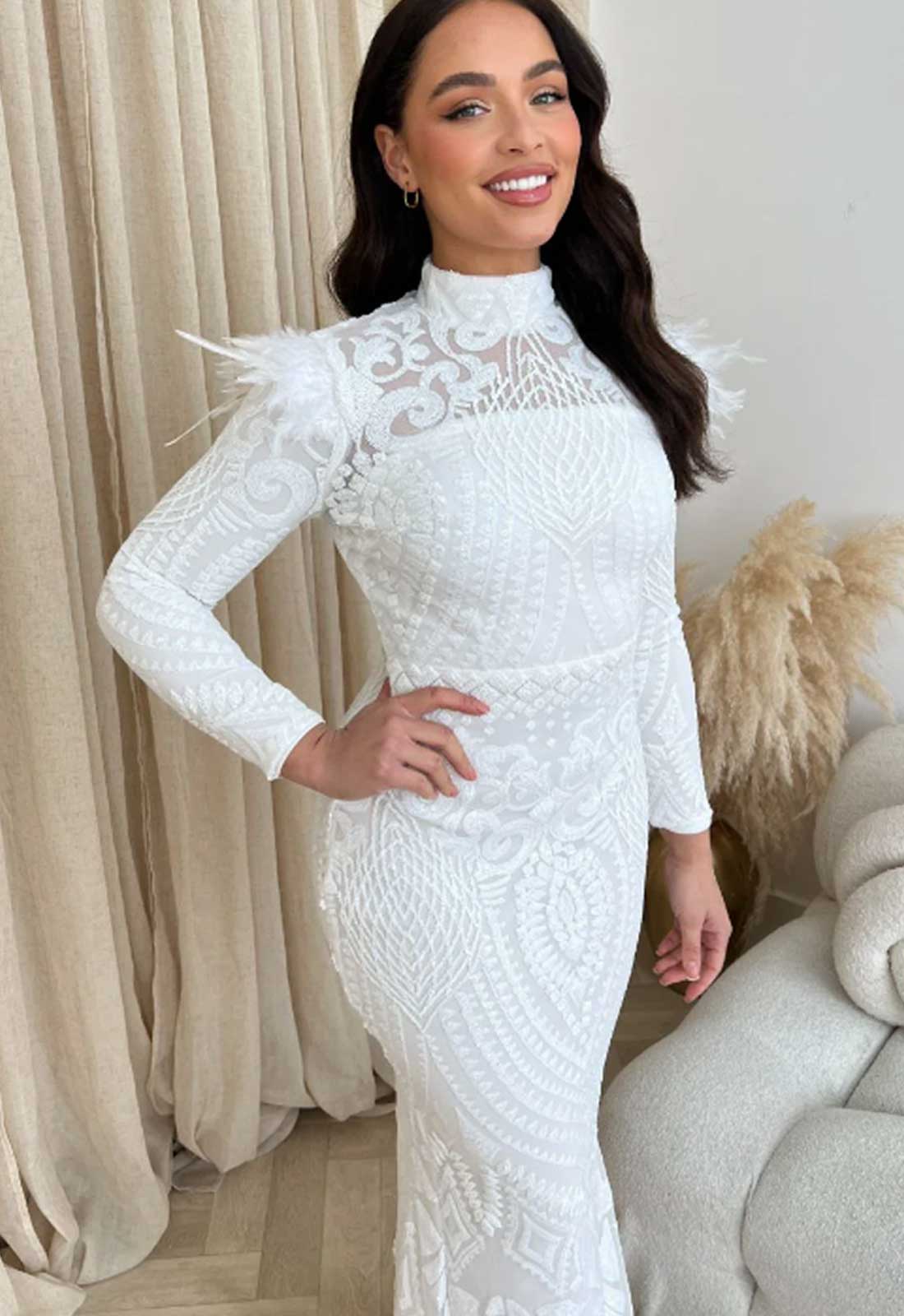 Nazz Collection White Saint Maxi Dress - Image 4