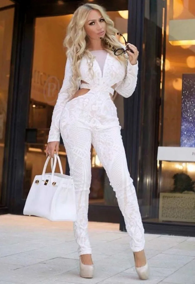 Nazz Collection White Toxic Jumpsuit - Image 4