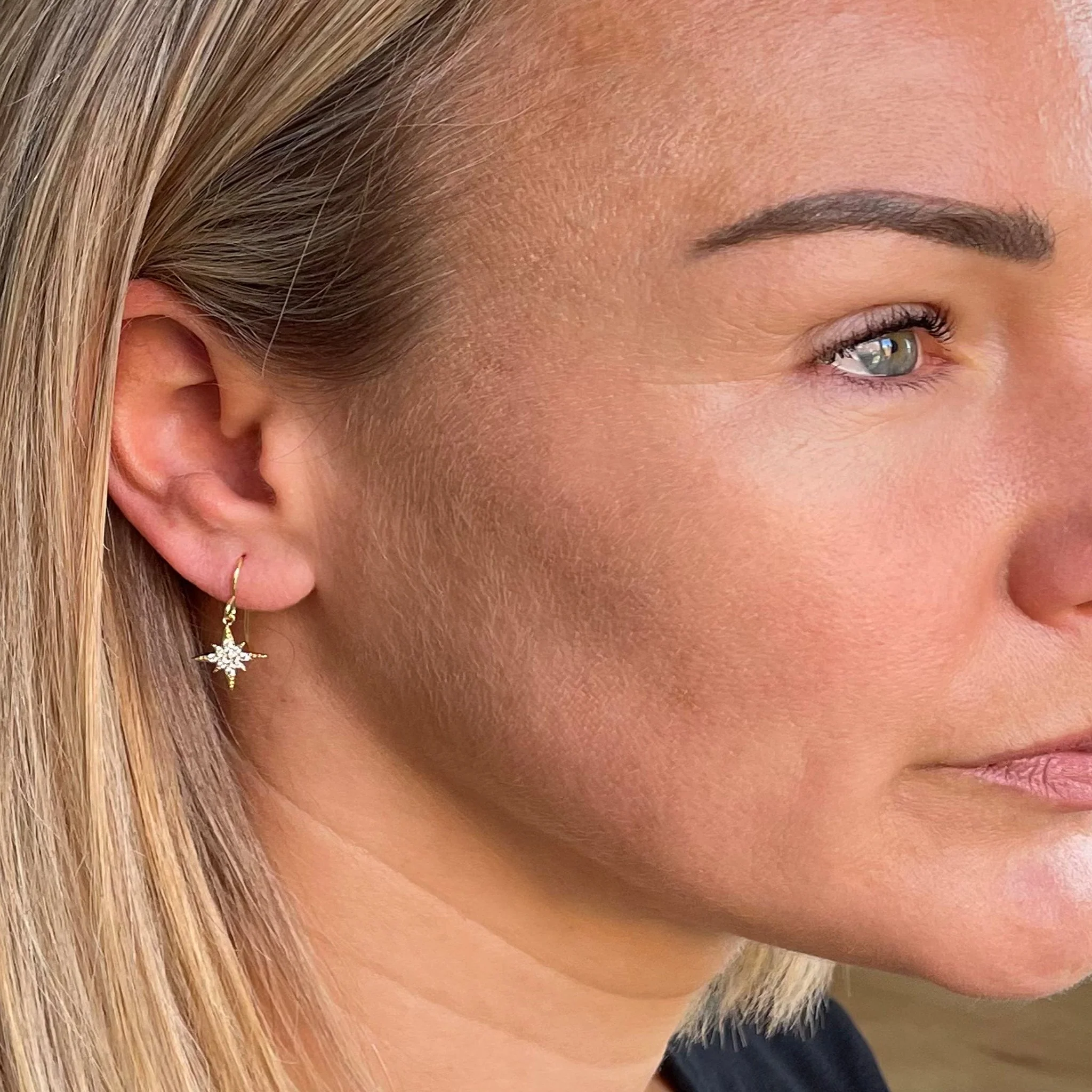 Cachet London North Star Gold French Wire Earrings - Image 11