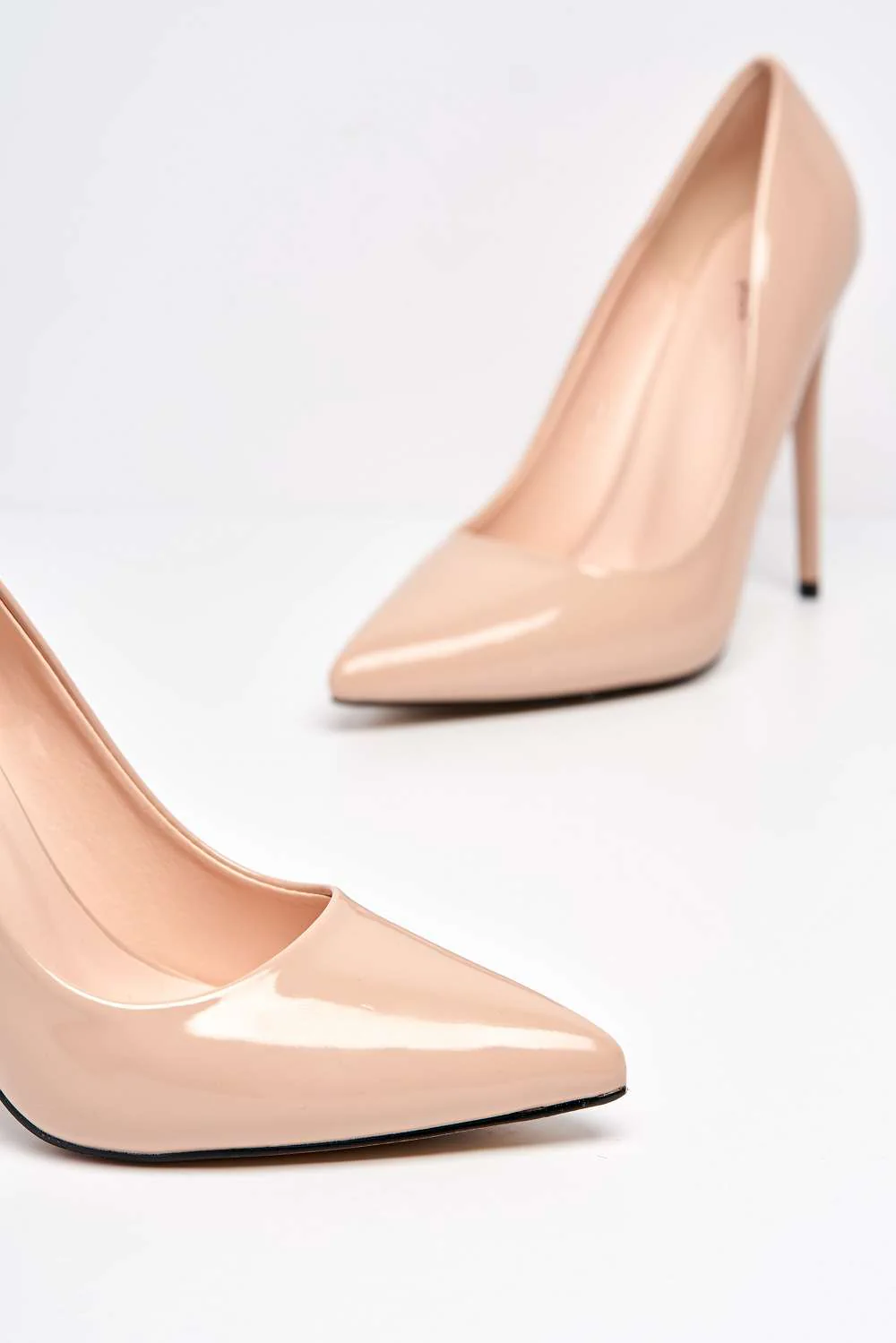 Miss Diva Nude Mila High Stiletto Heel Court Shoe - Image 5