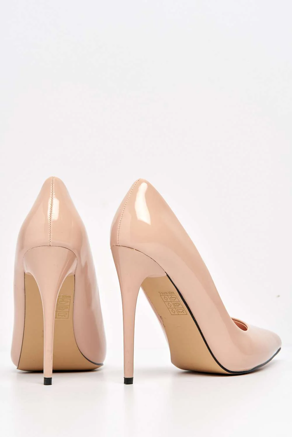 Miss Diva Nude Mila High Stiletto Heel Court Shoe - Image 7