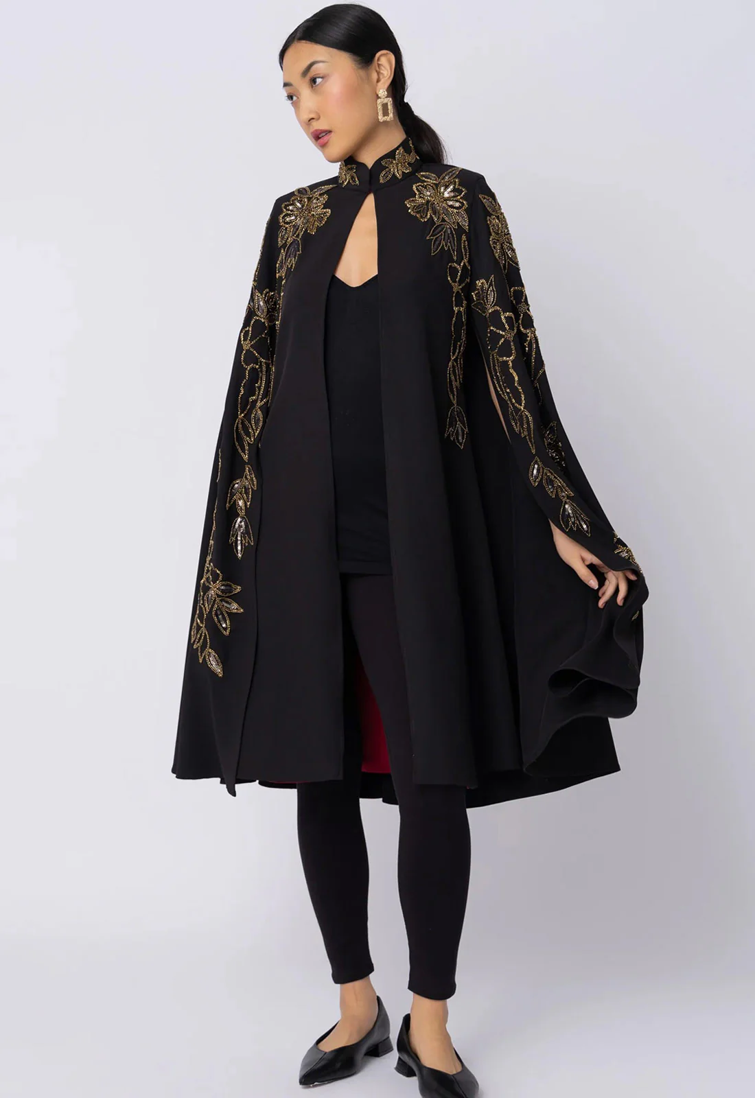 Raishma Couture Black Nyx Cape - Image 5