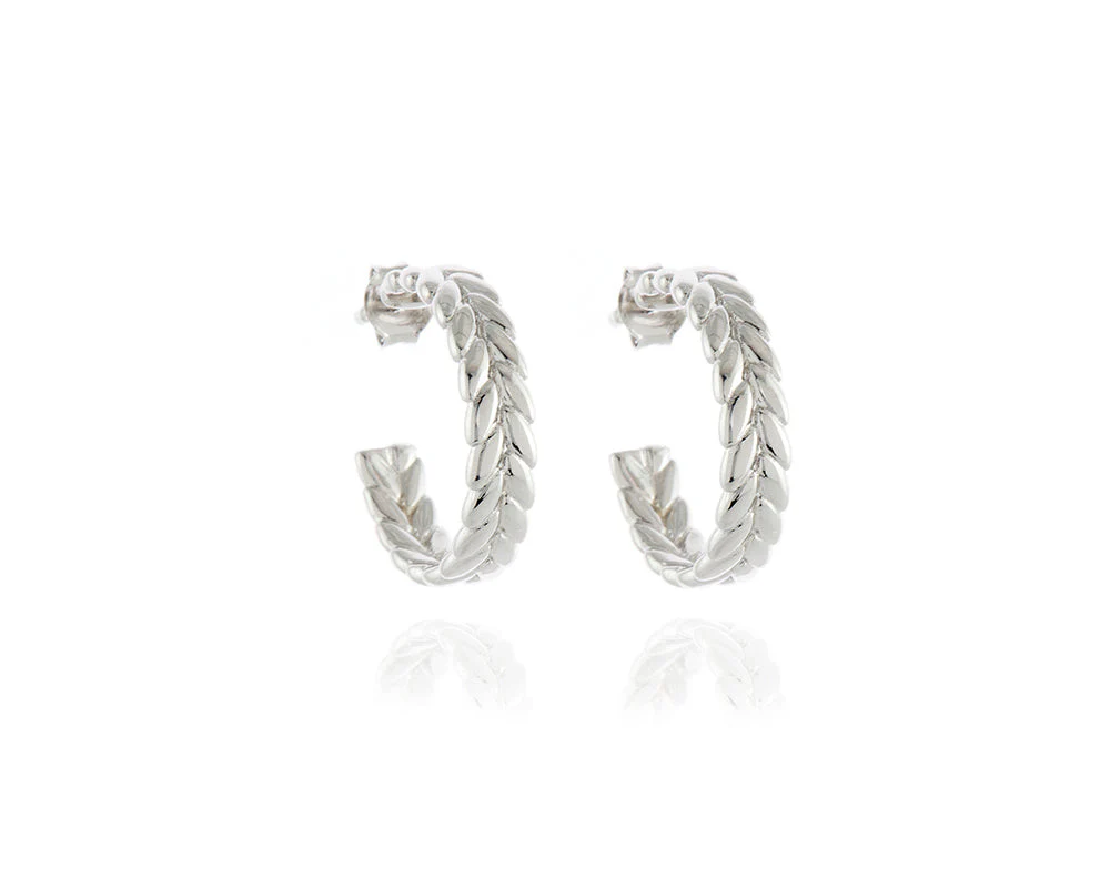 Cachet London Oletta Silver Hoop Earrings - Image 11