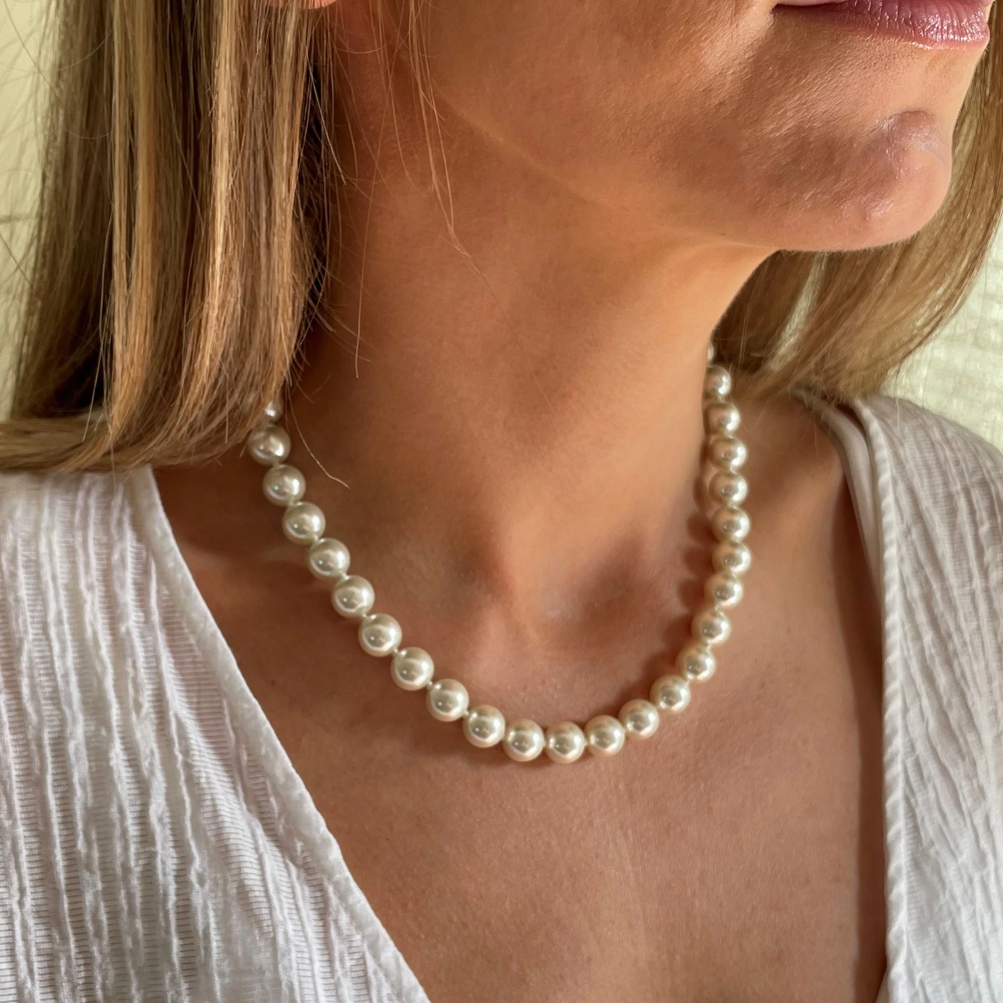 Cachet London Petula Silver 40cm Pearl Necklace - Image 10
