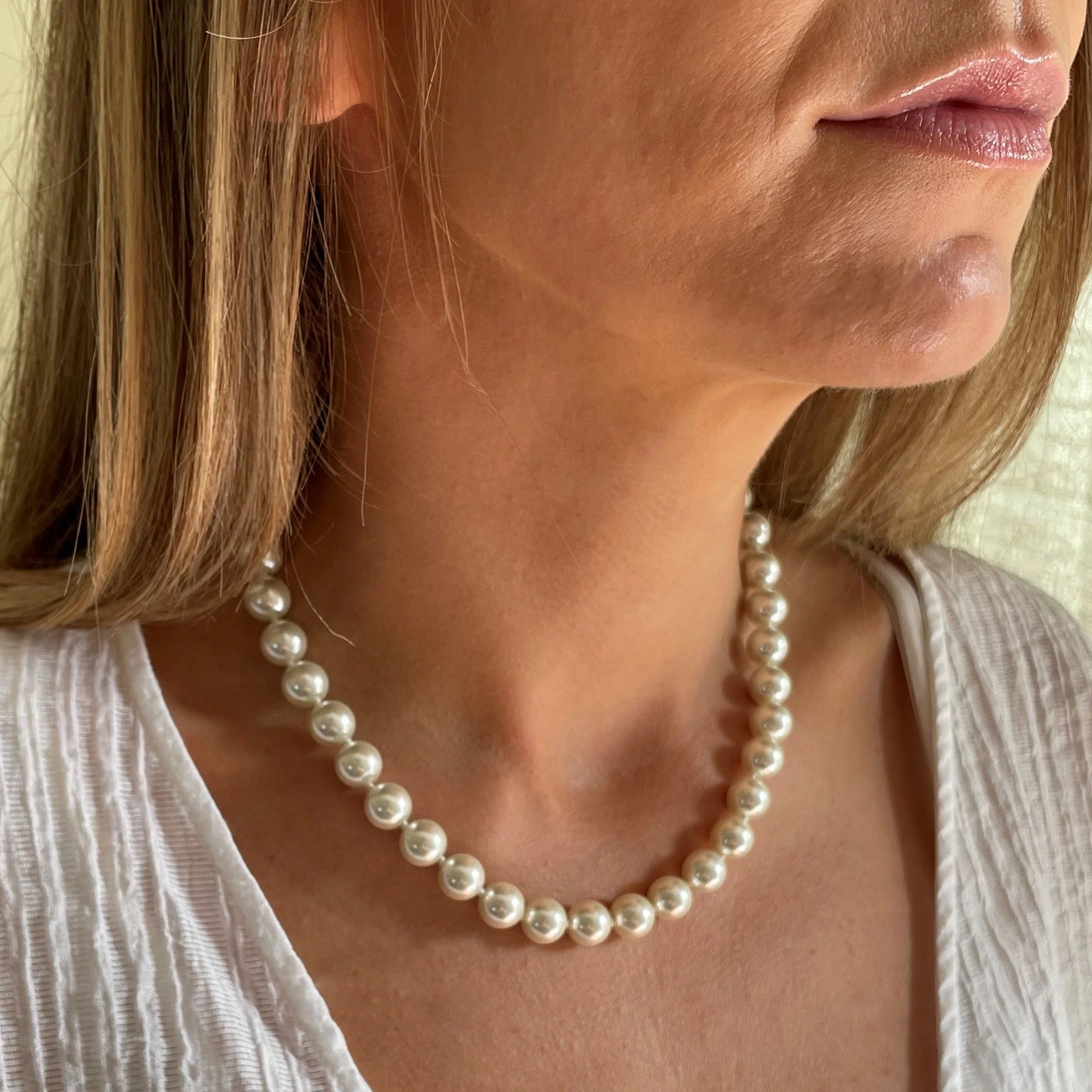 Cachet London Petula Silver 40cm Pearl Necklace - Image 9