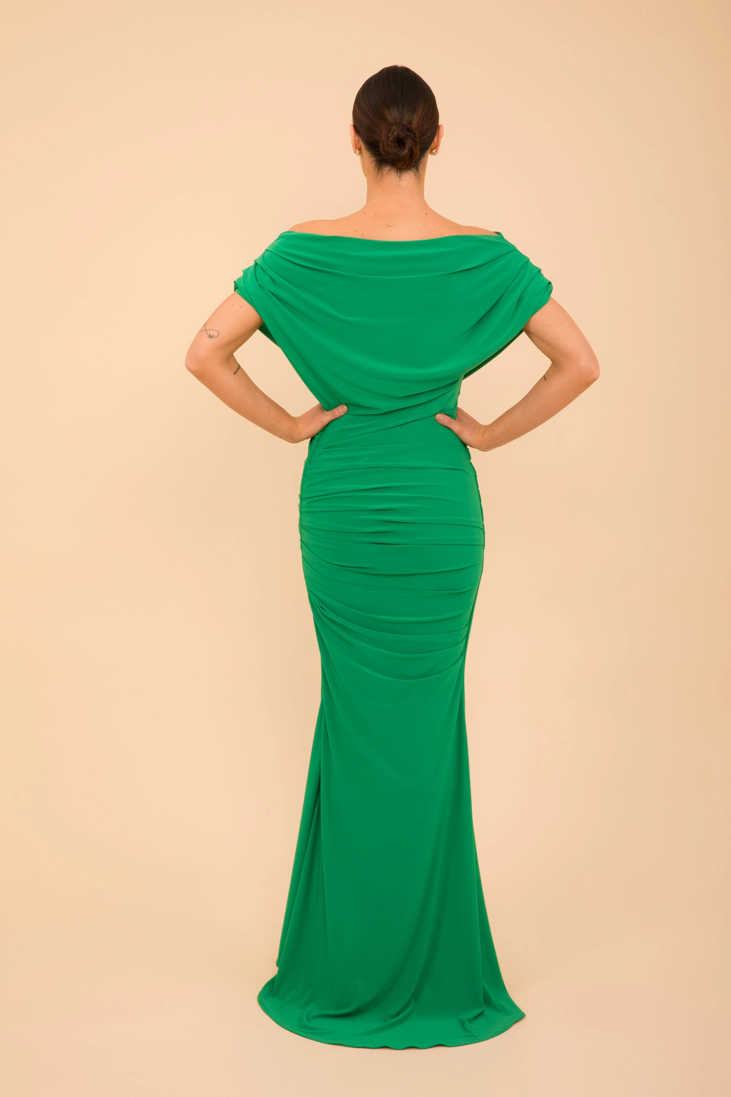 Atom Label Emerald Green Platinum Gown - Image 5