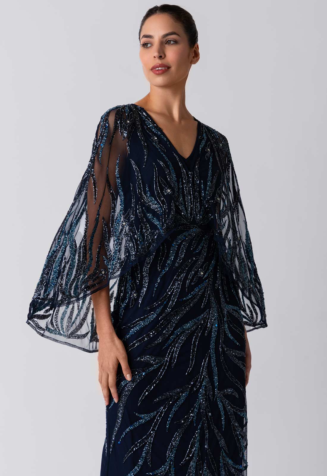 Raishma Couture Blue Allegra Maxi Dress - Image 2