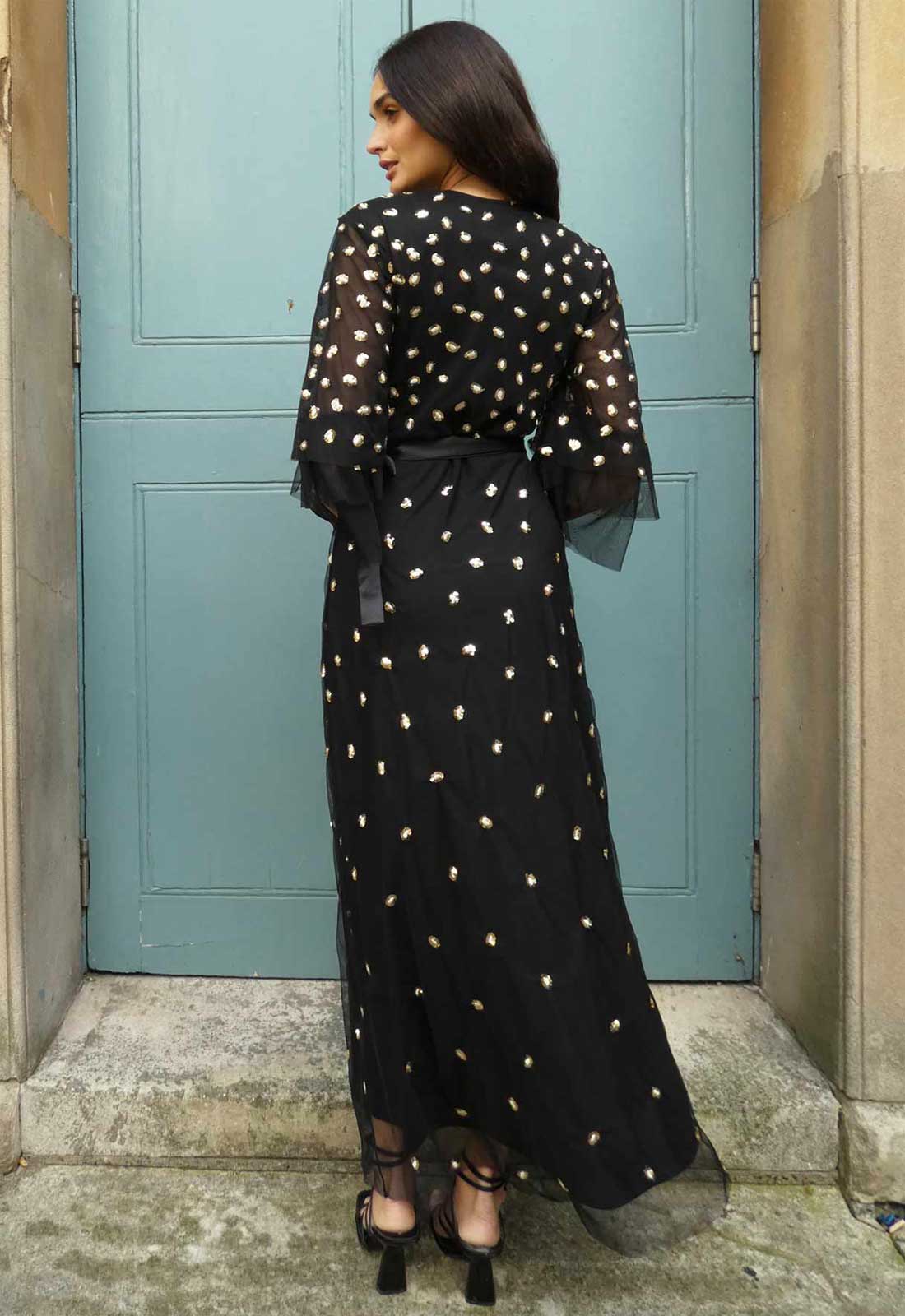 Raishma Couture Black Chlo Maxi Dress - Image 2