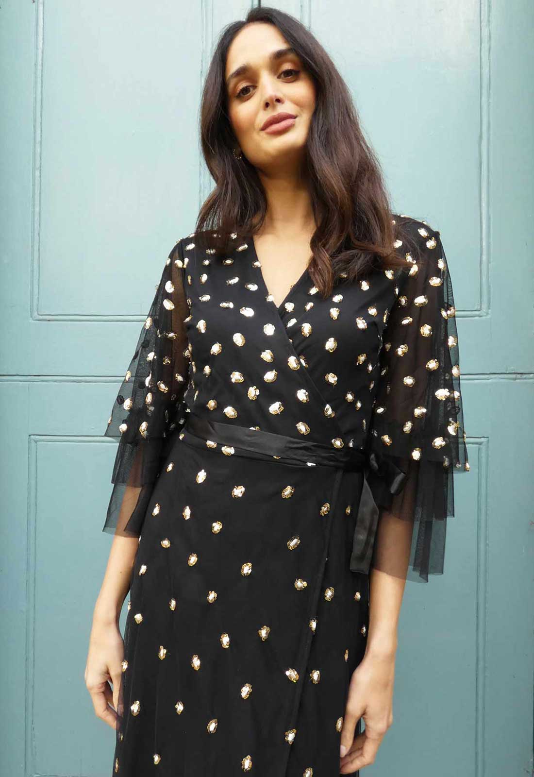 Raishma Couture Black Chlo Maxi Dress - Image 3