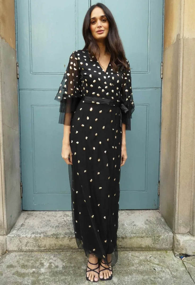 Raishma Couture Black Chlo Maxi Dress - Image 8