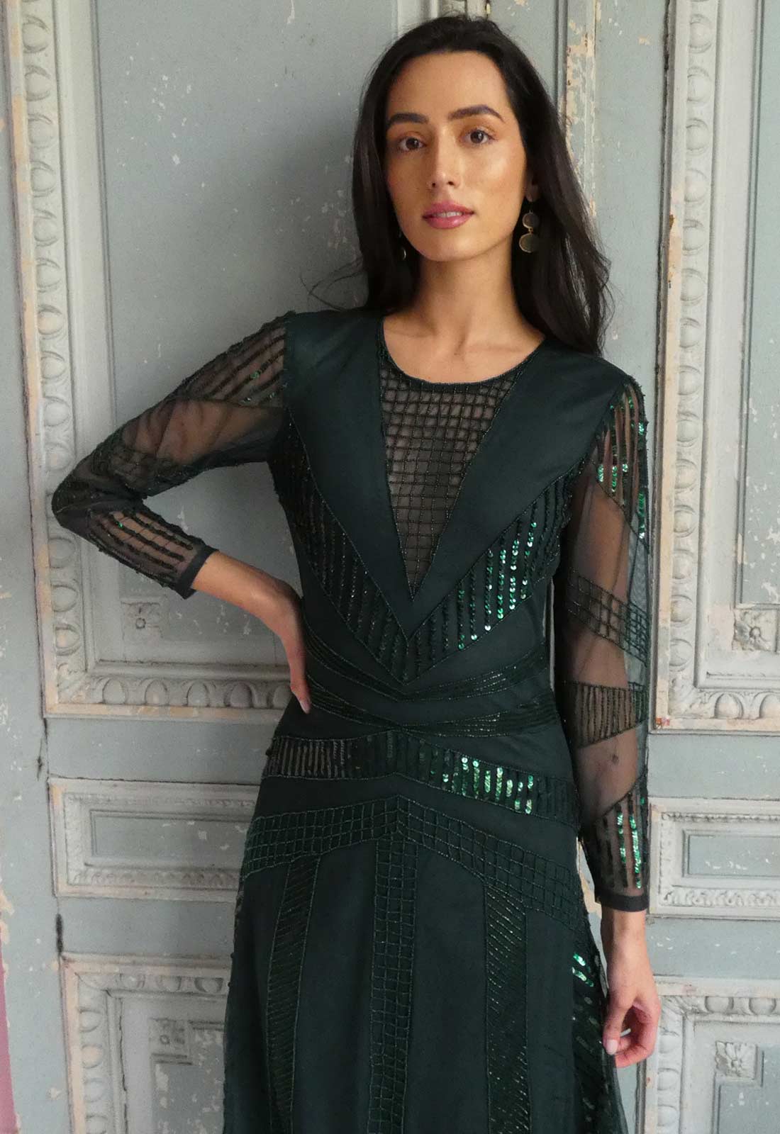 Raishma Couture Green Astra Dress - Image 4