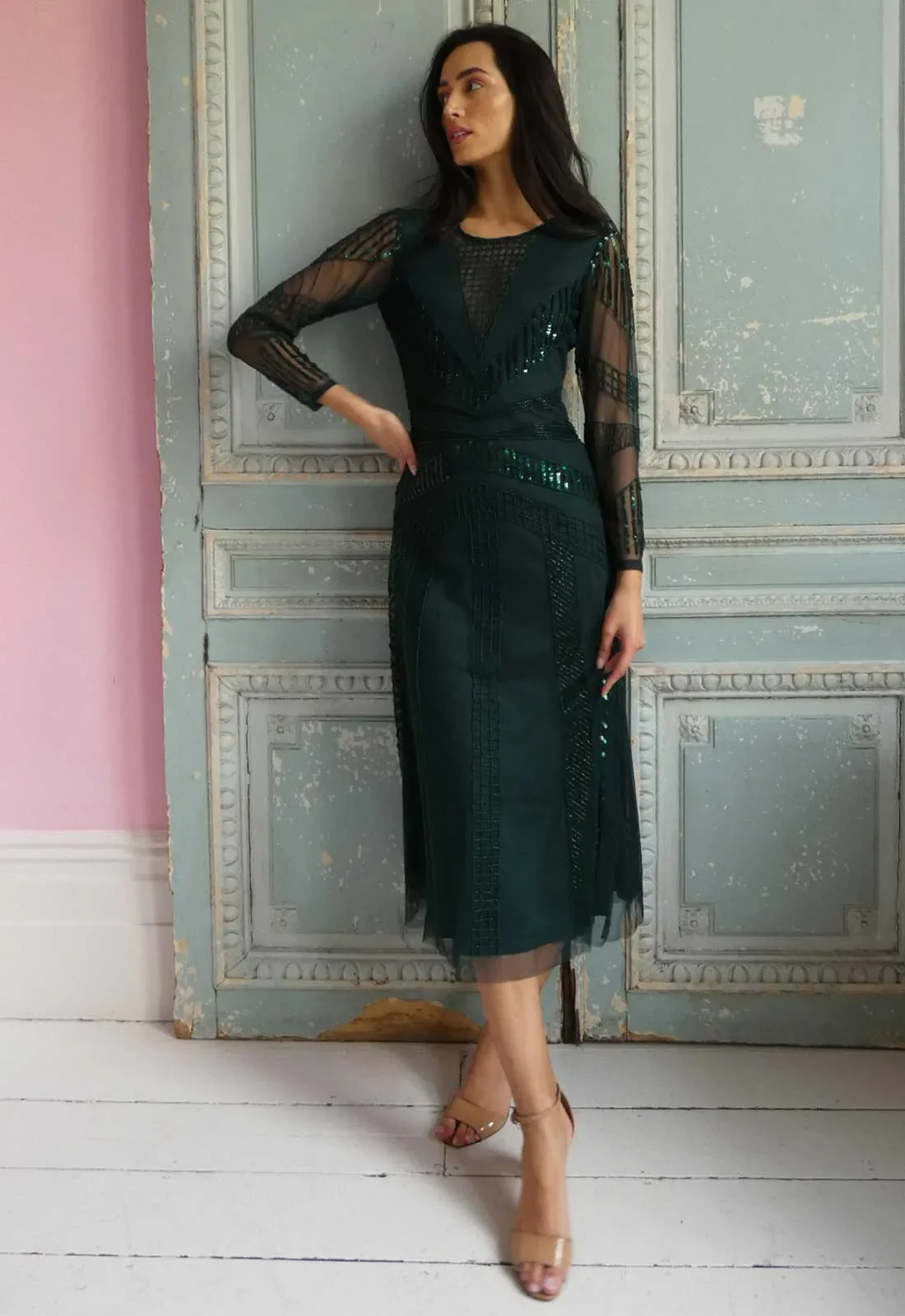 Raishma Couture Green Astra Dress - Image 6
