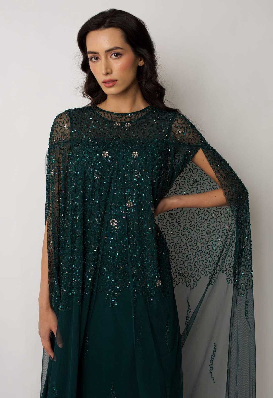 Raishma Couture Green Emilia Maxi Dress - Image 2