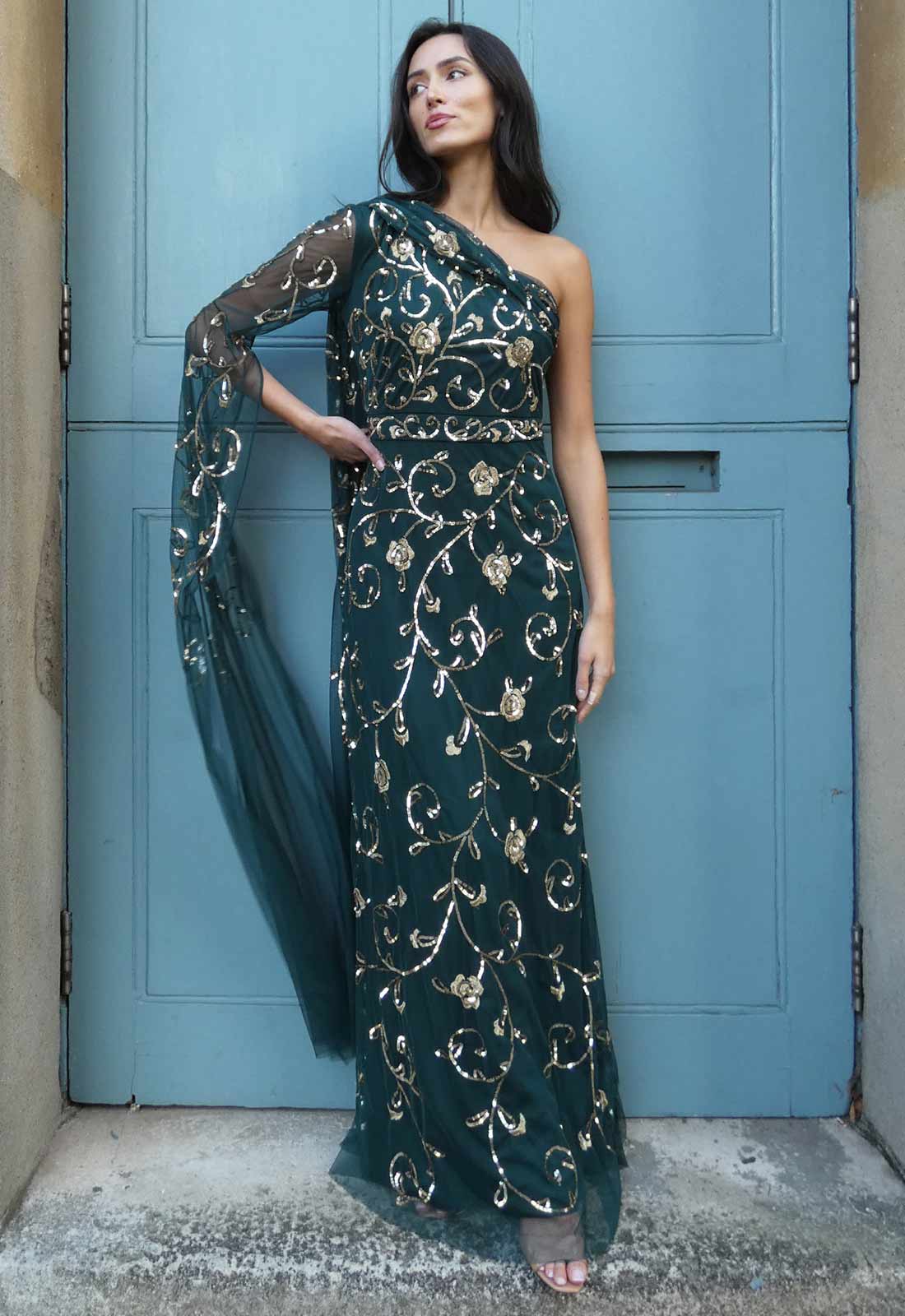 Raishma Couture Green Therese Dress - Image 2