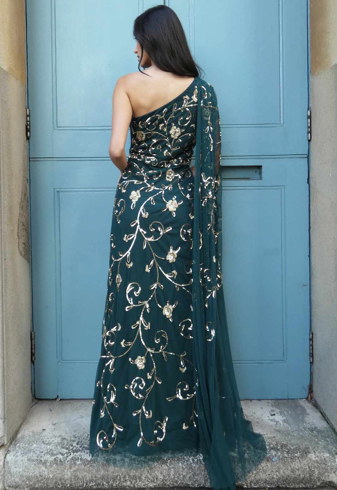 Raishma Couture Green Therese Dress - Image 3