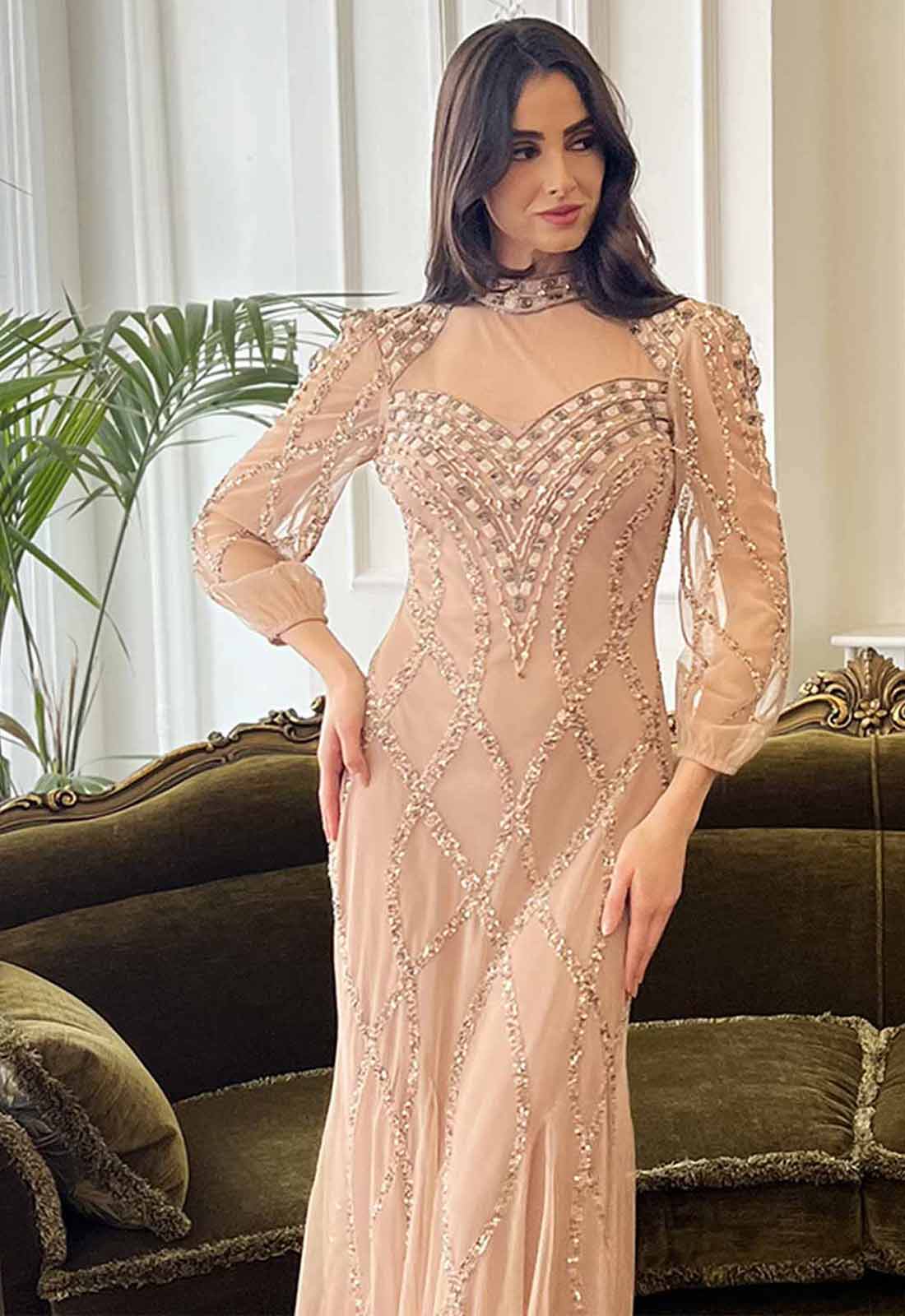 Raishma Couture Natural Fiona Dress - Image 4