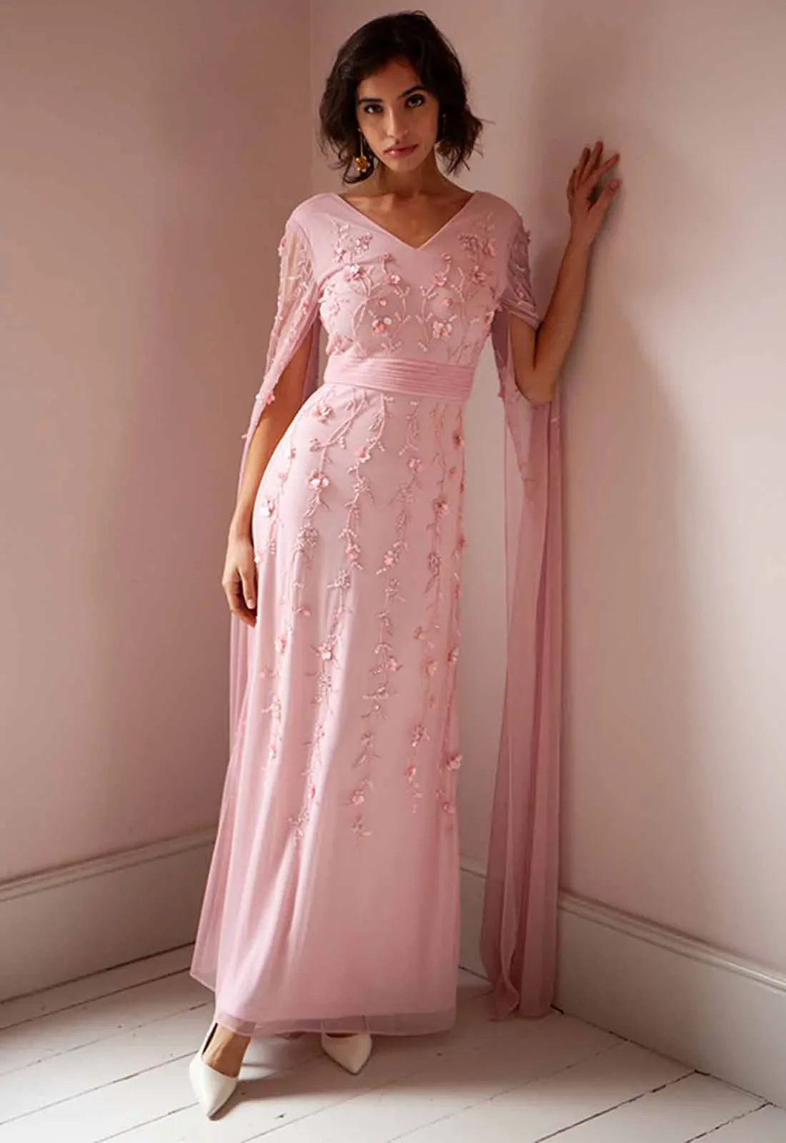Raishma Couture Pink Betsy Maxi Dress