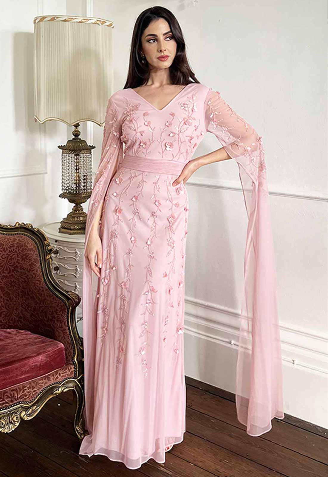 Raishma Couture Pink Betsy Maxi Dress - Image 6