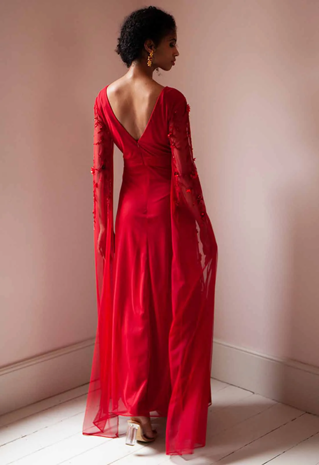 Raishma Couture Red Betsy Gown - Image 3
