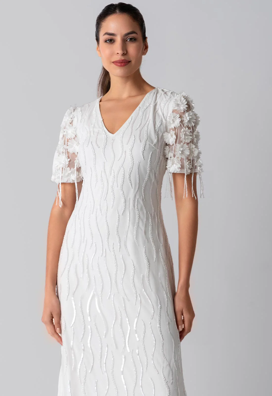 Raishma Couture Ivory Francesca Maxi Dress - Image 2