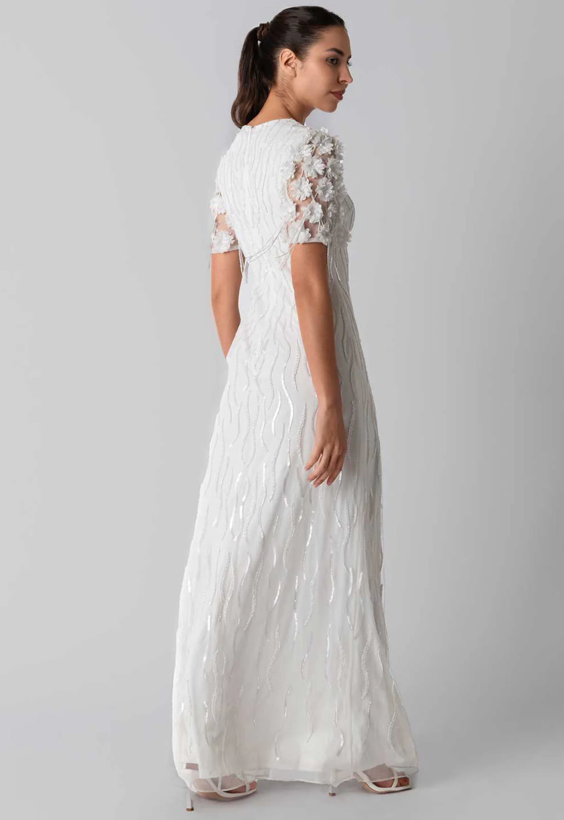 Raishma Couture Ivory Francesca Maxi Dress - Image 3
