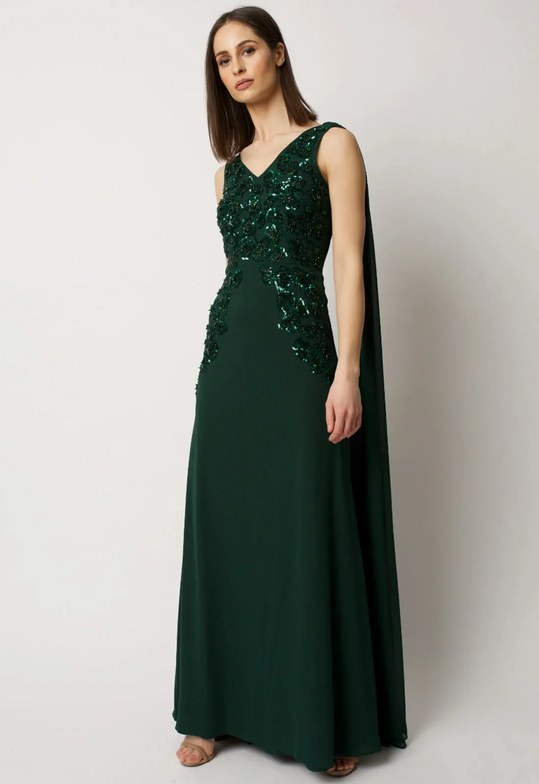 Raishma Green Magnolia Maxi Dress - Image 2