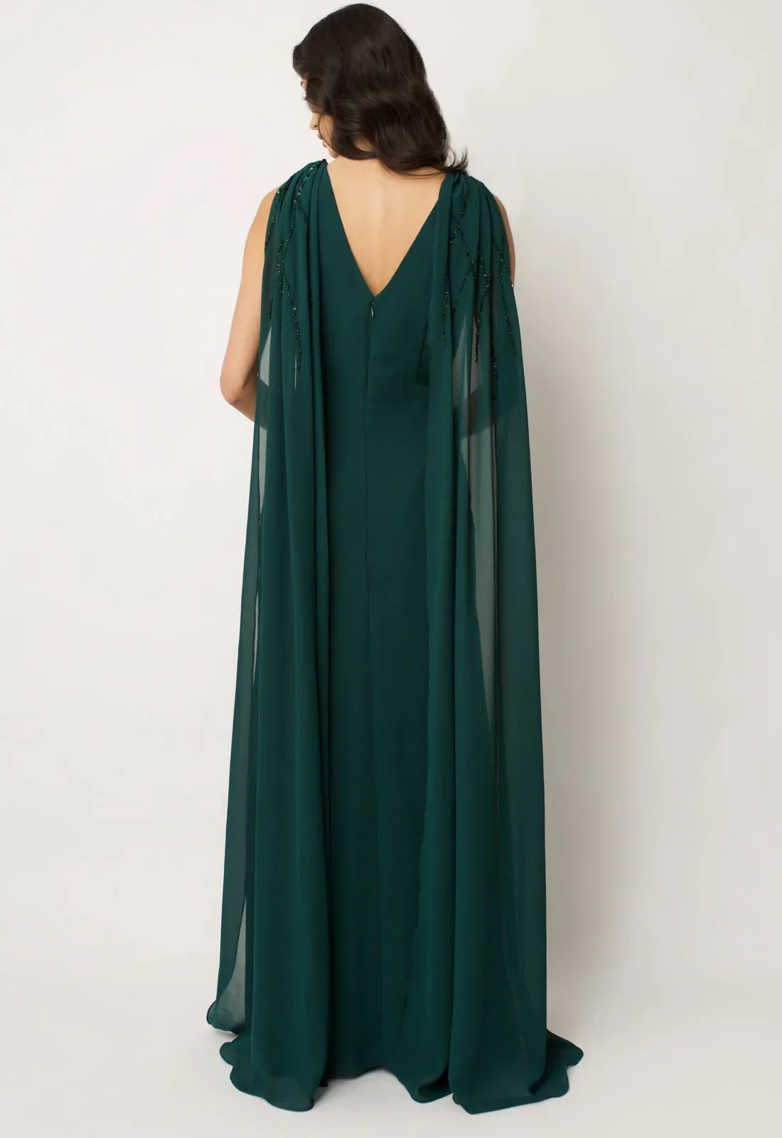 Raishma Green Magnolia Maxi Dress - Image 3