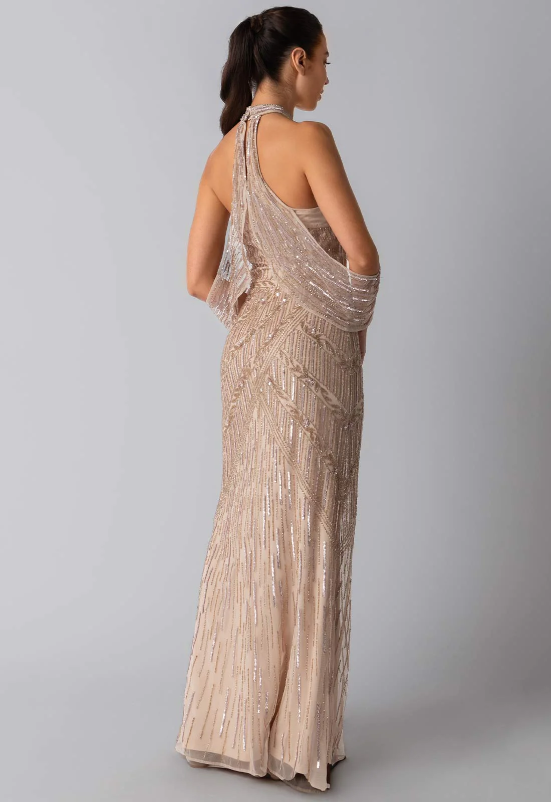 Raishma Couture Nude Mia Maxi Dress - Image 3