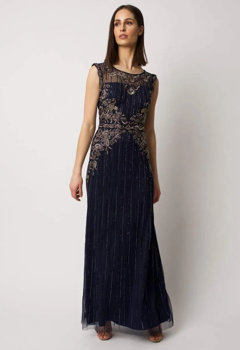 Raishma Navy Mason Maxi Dress - Image 6