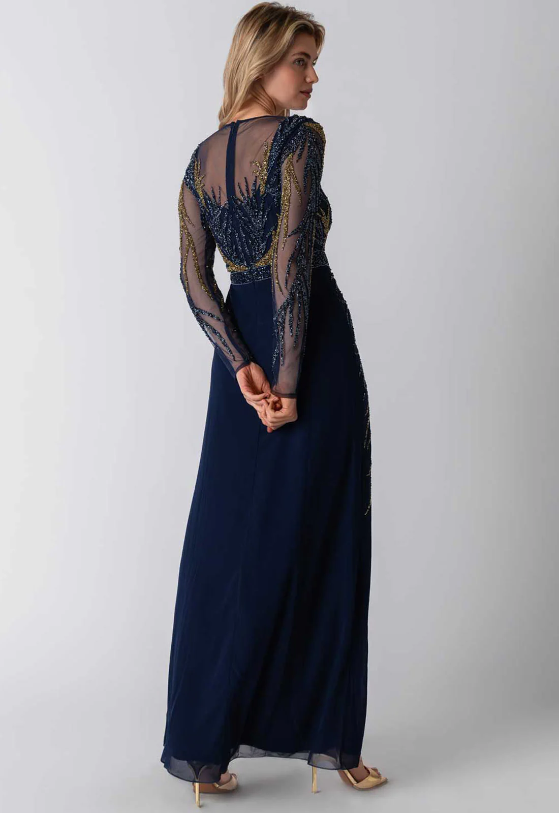 Raishma Couture Blue Paige Maxi Dress - Image 4