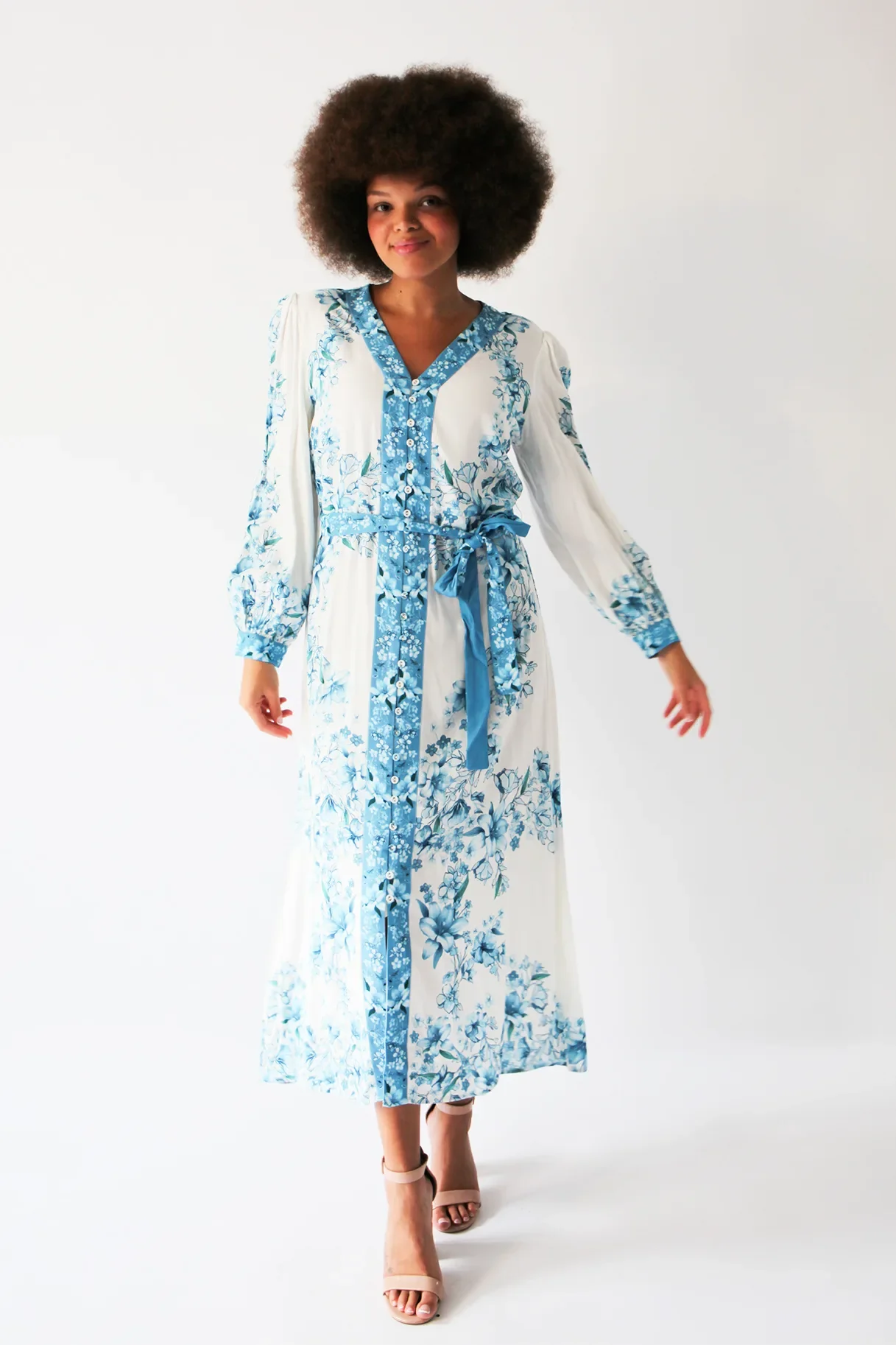 Raishma Studio Blue Jocelyn Dress