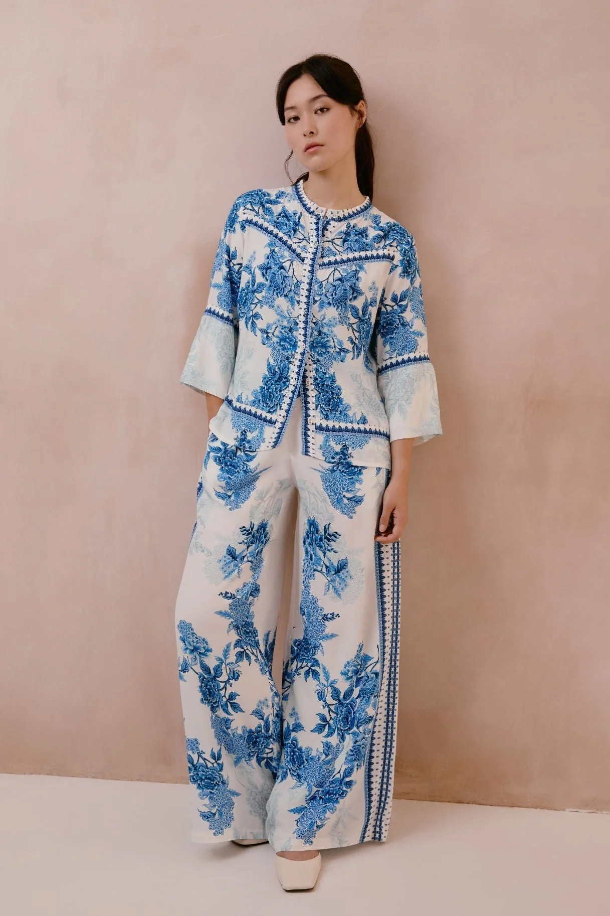 Raishma Studio Blue Myra Shirt - Image 2