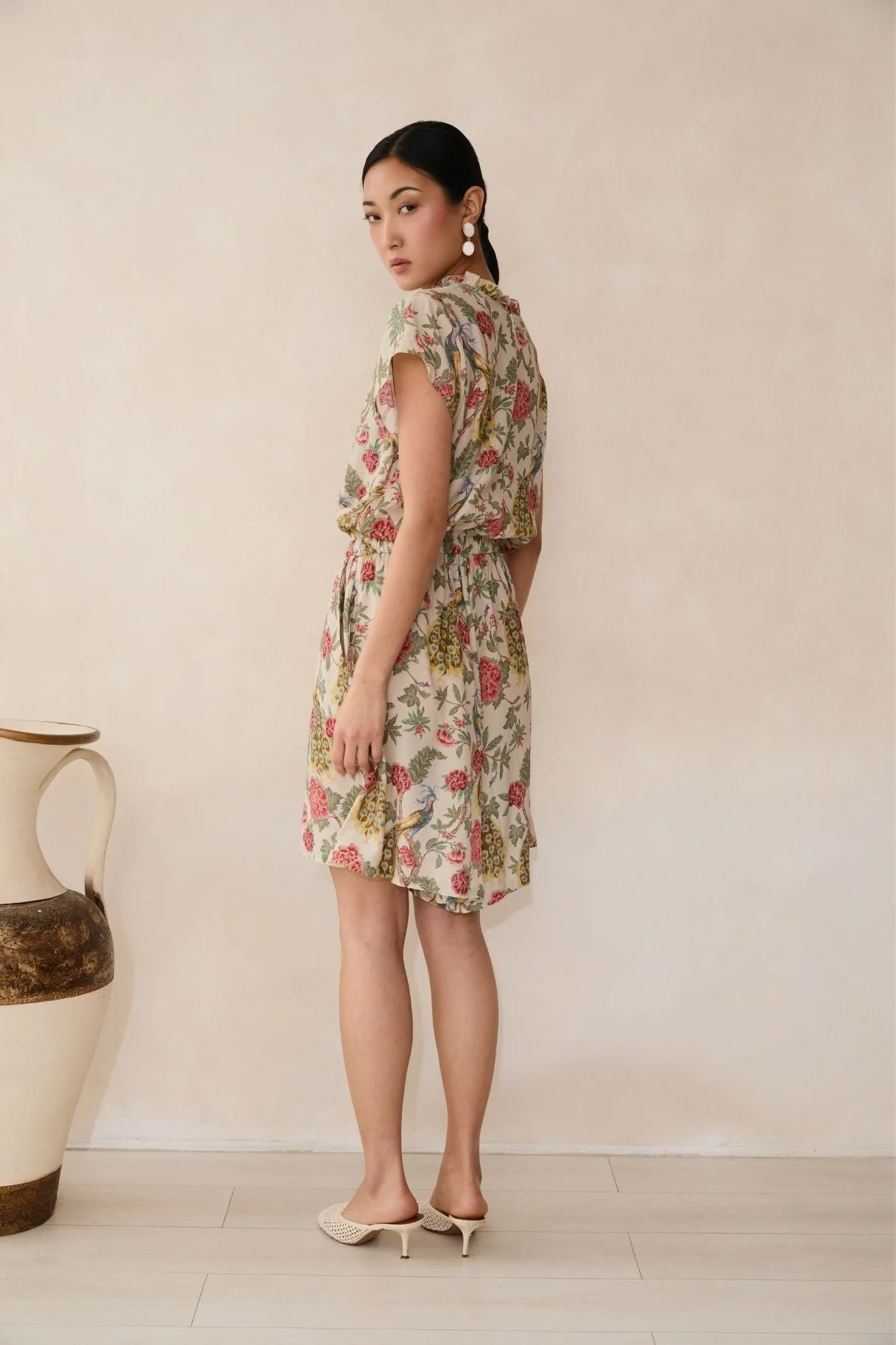 Raishma Studio Cream Samara Cream Playsuit - Image 3
