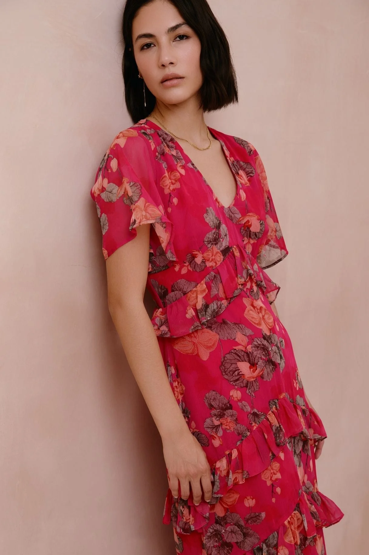 Raishma Studio Dark Pink Estella Dress - Image 2