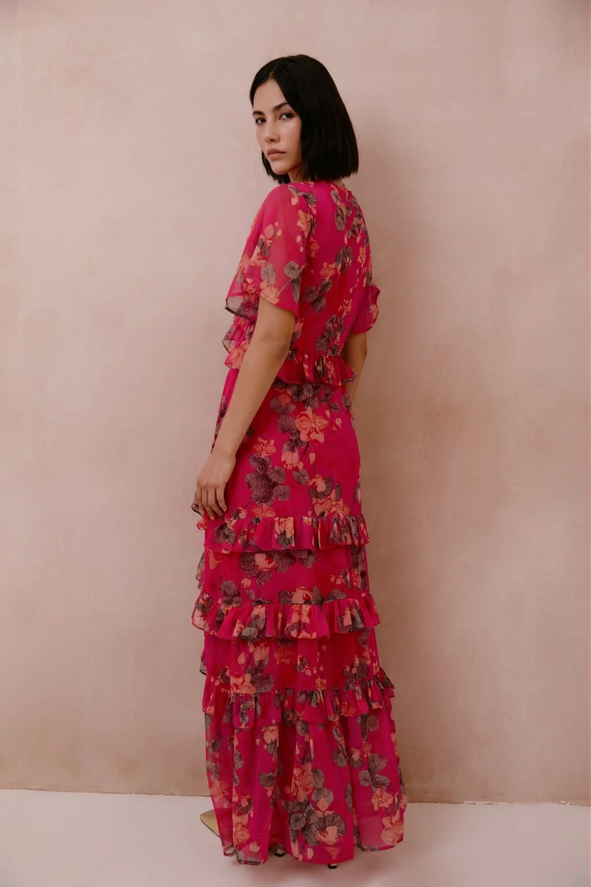 Raishma Studio Dark Pink Estella Dress - Image 3