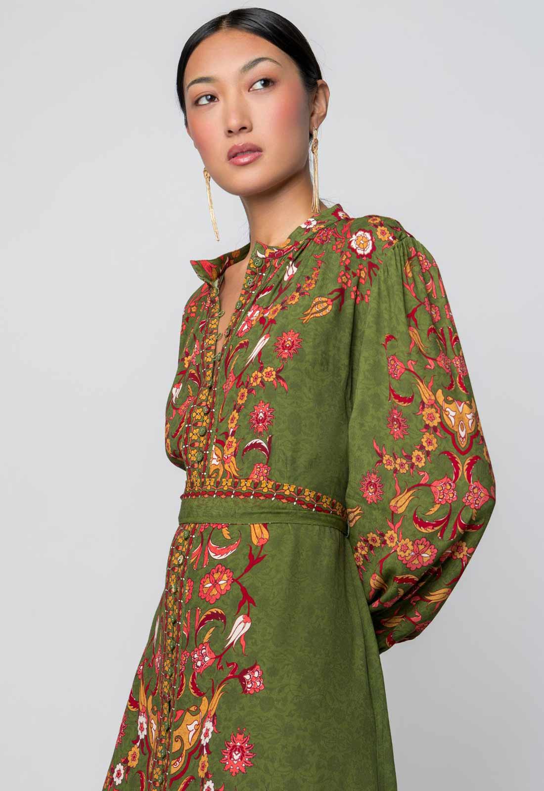 Raishma Studio Green Cassidy Dress