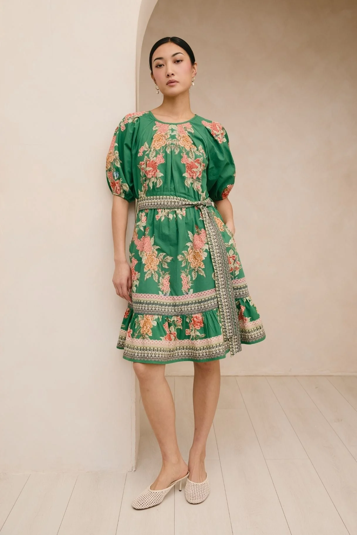Raishma Studio Green Petula Green Dress - Image 2