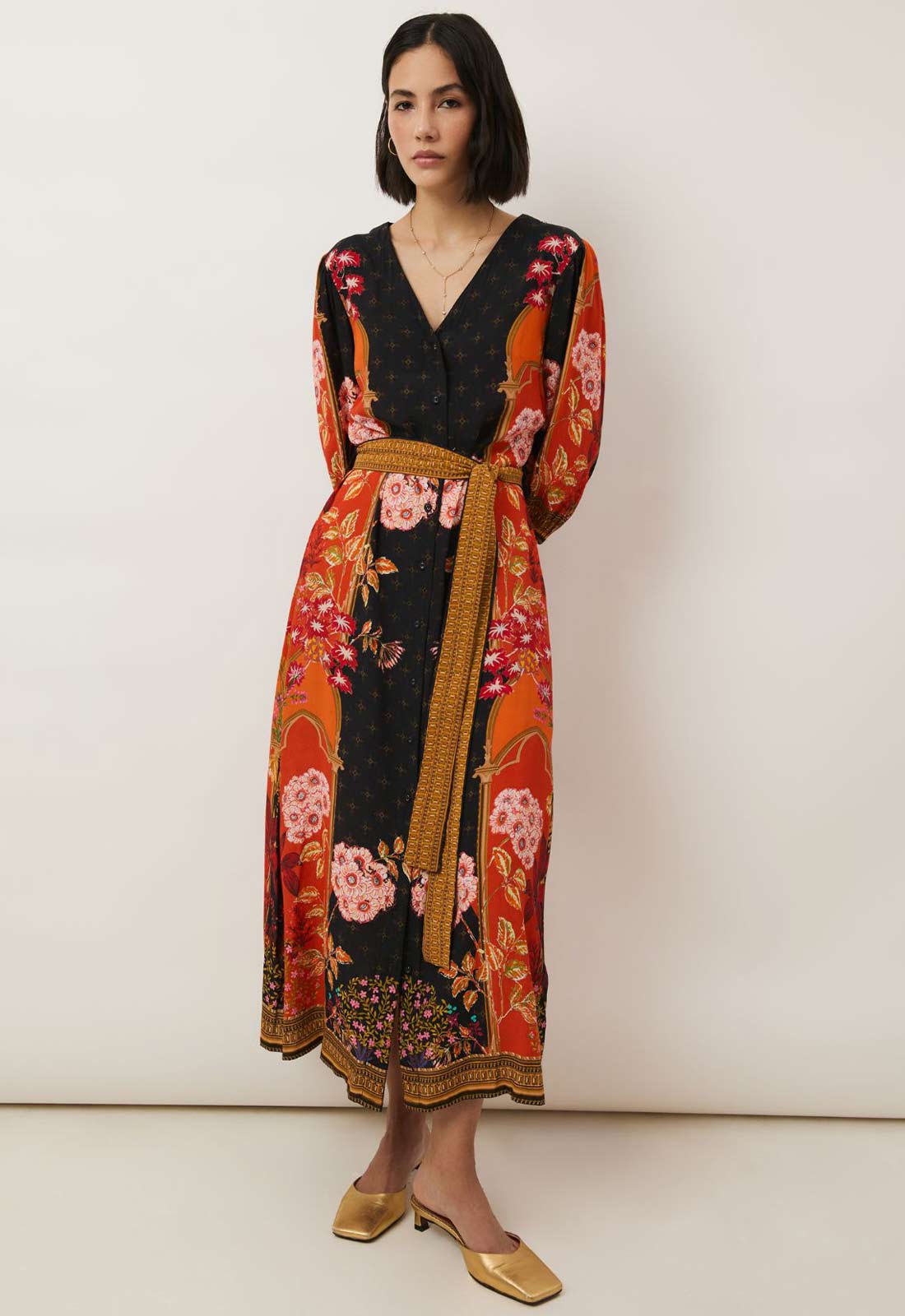 Raishma Studio Orange Emelia Dress
