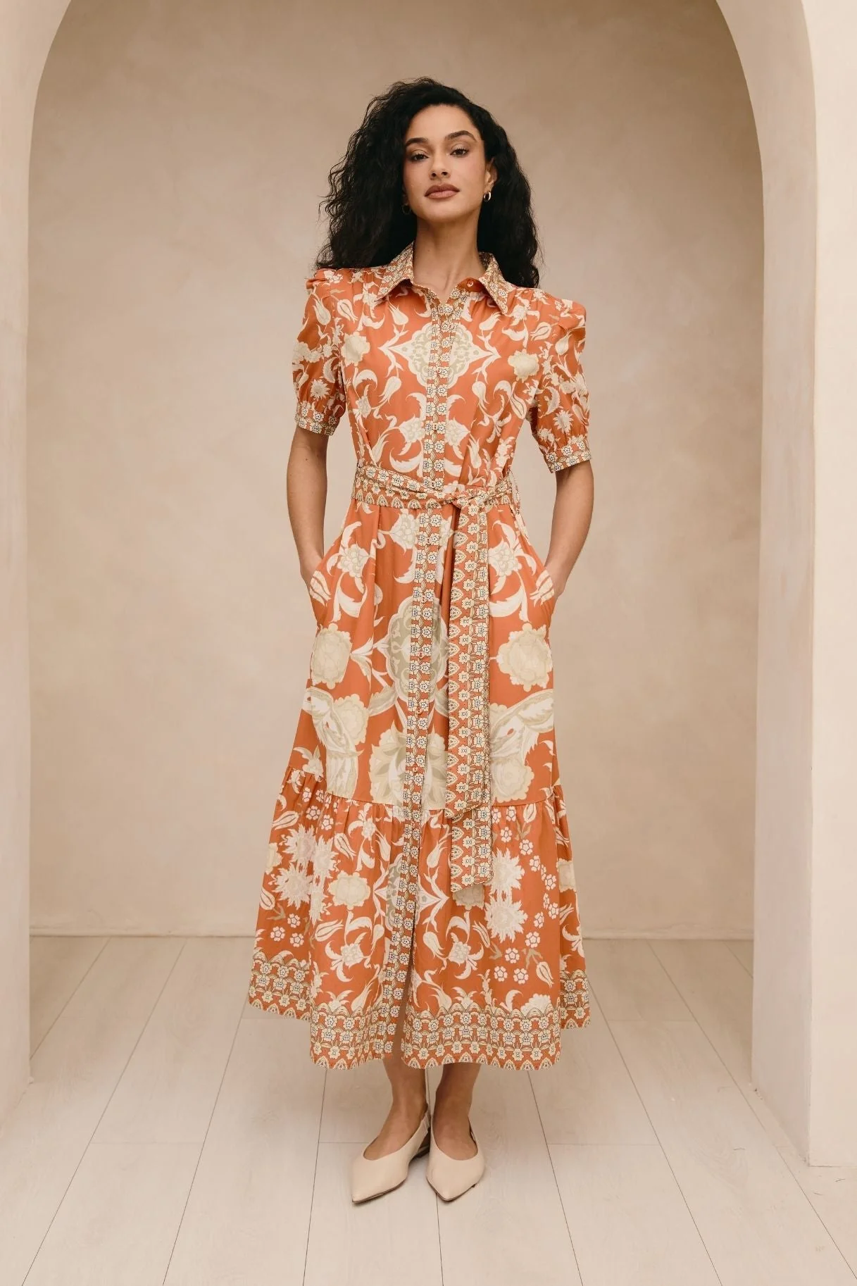 Raishma Studio Orange Linda Dress - Image 2