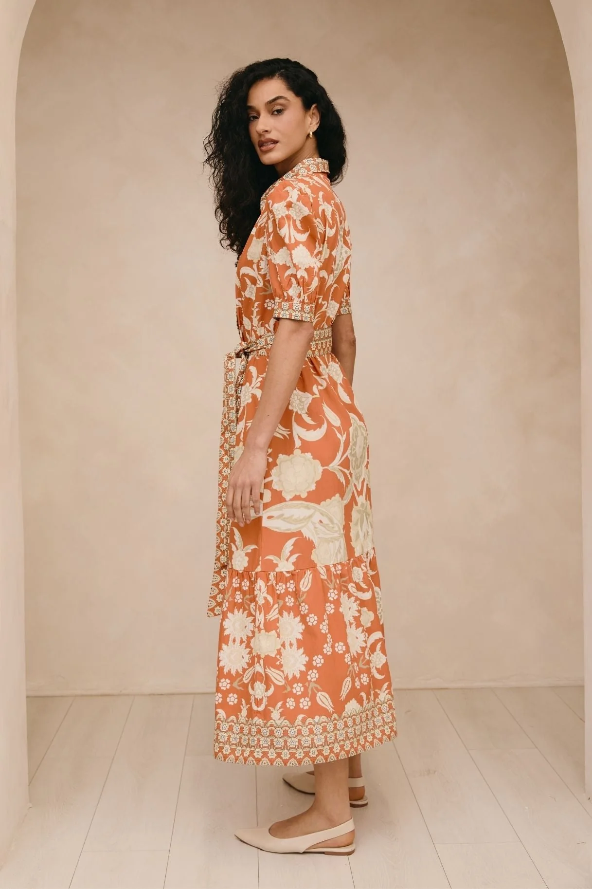 Raishma Studio Orange Linda Dress - Image 3