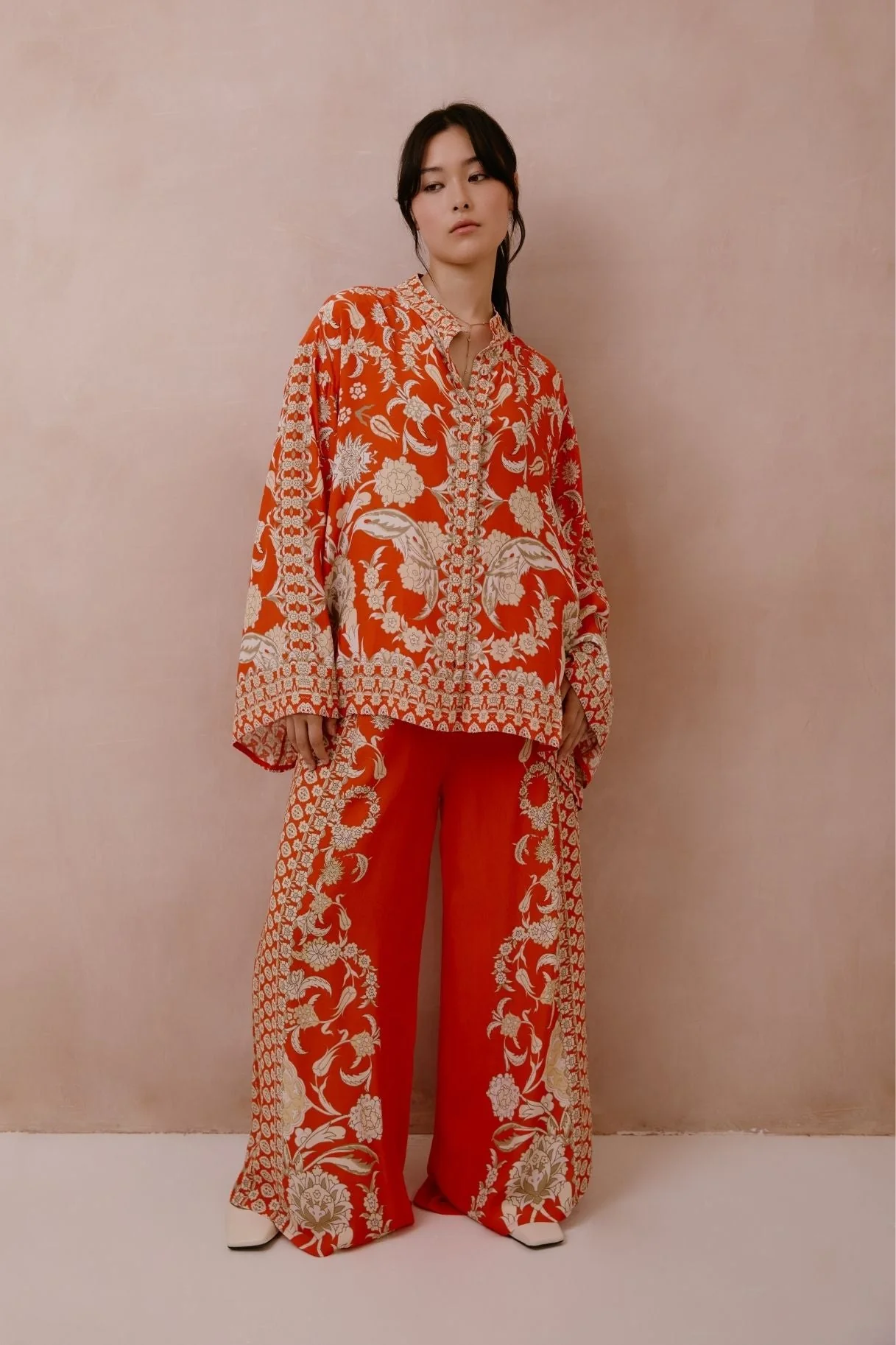 Raishma Studio Orange Sapphira Shirt