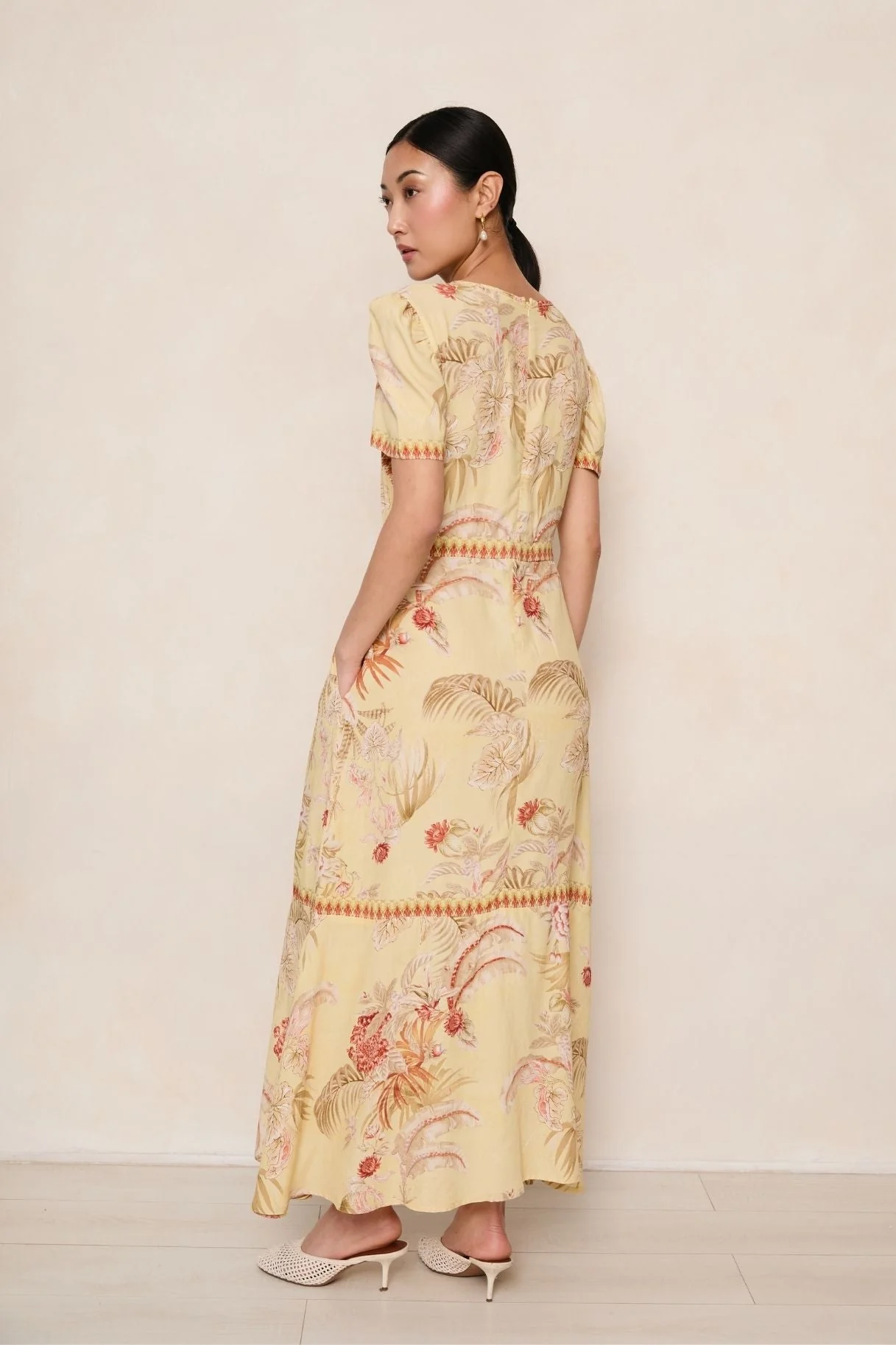 Raishma Studio Yellow Mavis Yellow Dress - Image 3