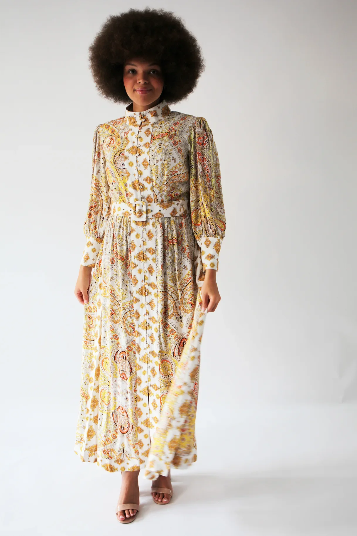 Raishma Studio Yellow Maya Cotton Dress - Image 2