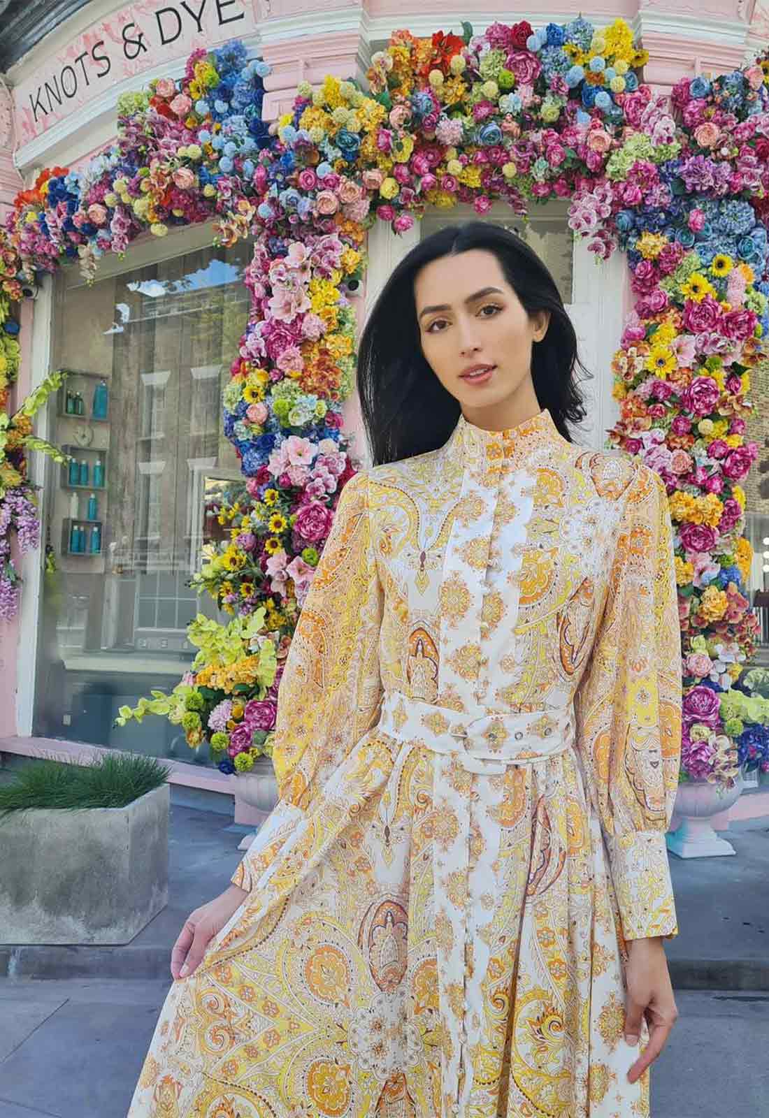 Raishma Studio Yellow Maya Cotton Dress - Image 5