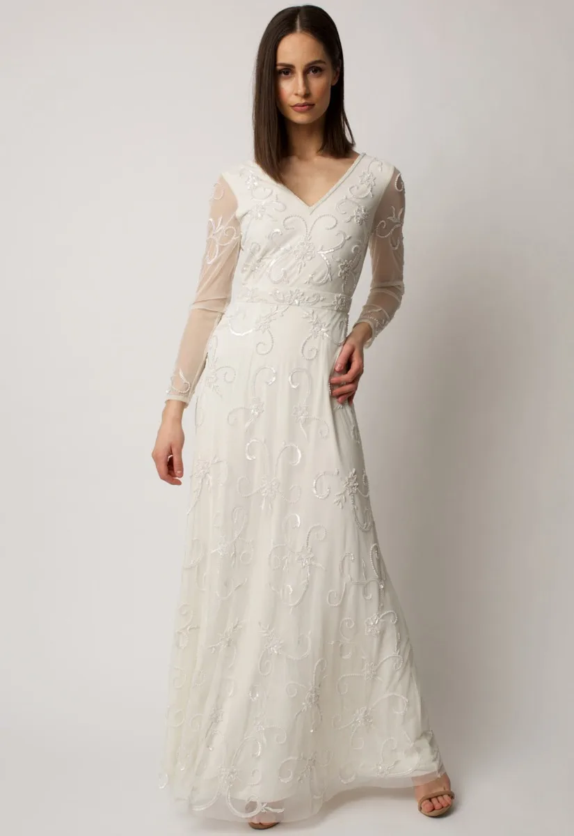 Raishma White Jayne Bridal Maxi Dress - Image 6